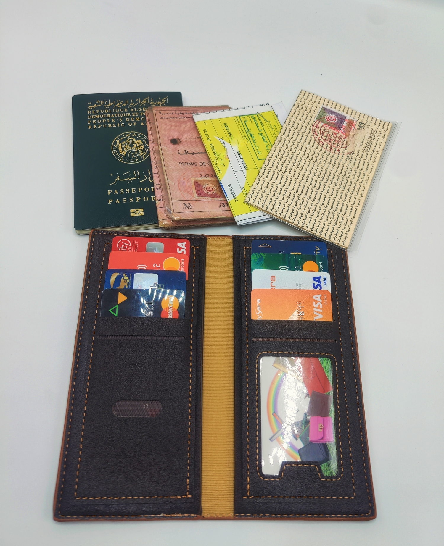 حامل البطاقات و النقود و اوراق السيارة