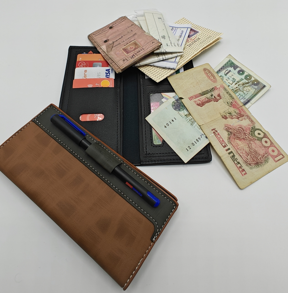 حامل البطاقات و النقود و اوراق السيارة